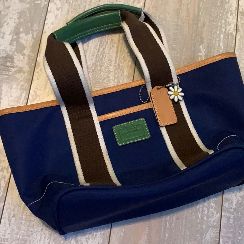 Coach Leather trimmed  Shoulder Bag